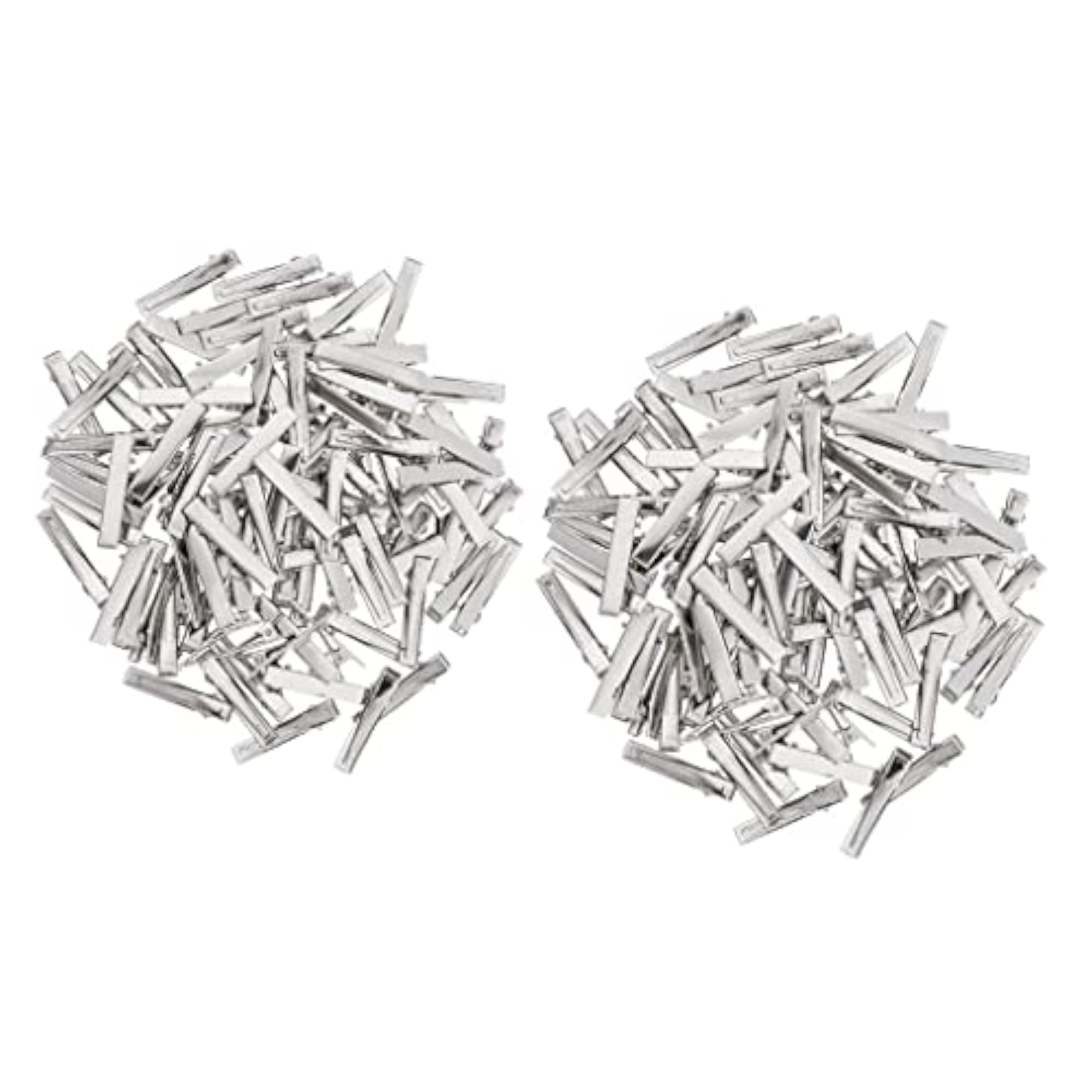 100 Pieces Flat Iron Single Prong Duck Alligator Hair Clips